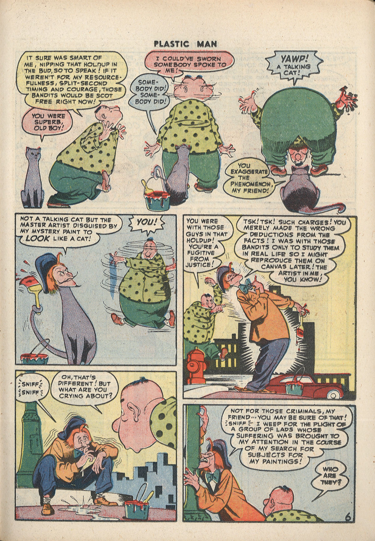 Read online Plastic Man (1943) comic -  Issue #8 - 31
