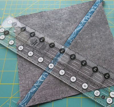 Work in progress - Crosscut tutorial by Debbie at A Quilter's Table