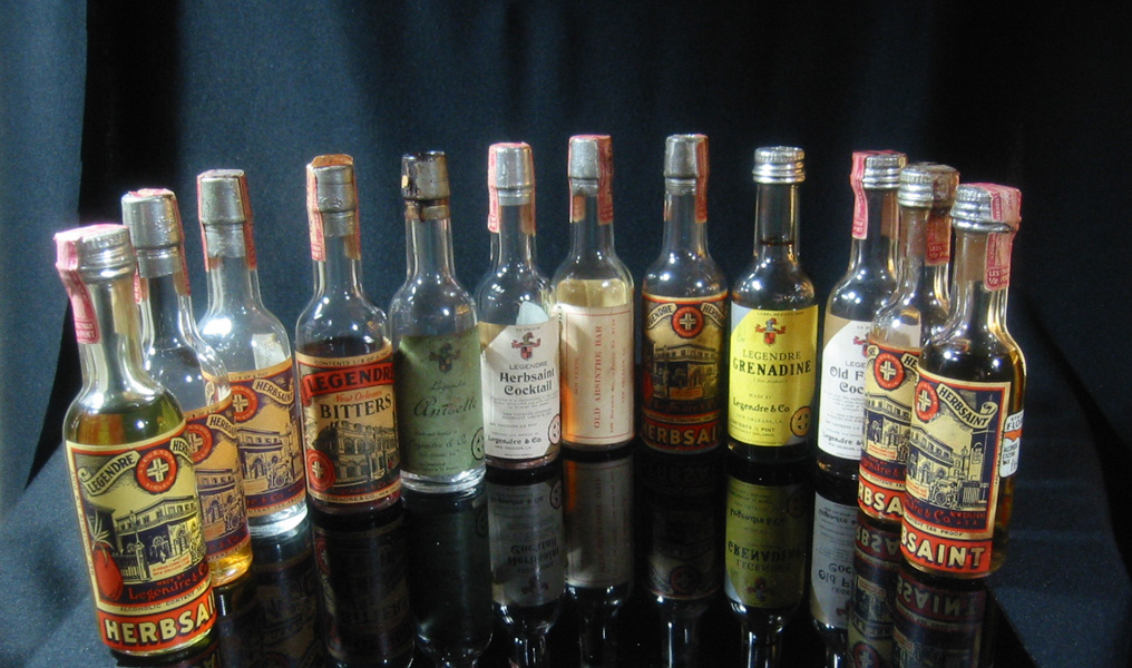 New Orleans Absinthe History Legendre Herbsaint Mini Bottles