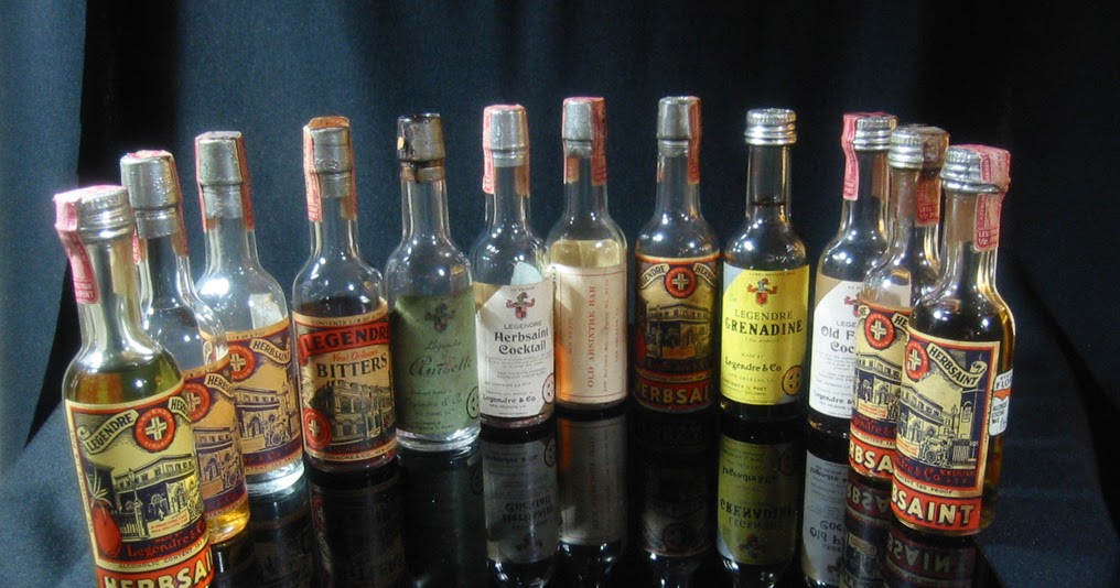 New Orleans Absinthe History Legendre Herbsaint Mini Bottles