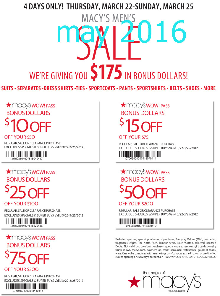 Printable Coupons Macy's Coupons