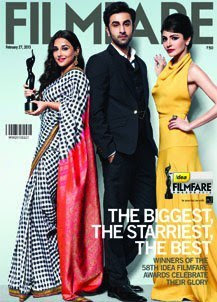 Ranbir, Vidya Balan & Anushka Sharma on the cover of Filmfare