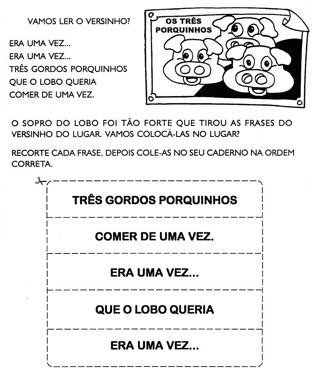 Jogos de educação labirinto com três porquinhos. Pré-escolar ou