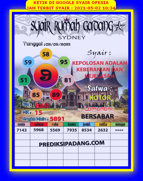 Syair Harian Sdy 2 Mei 2021 Kode Syair Sgp Hk Sd Motesia Syair Harian Sdy 2 Mei 2021 Kode Syair Sgp Hk Sd Motesia