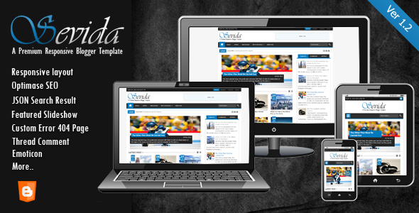 sevida responsive magazine blogger template free Axact | ovation | magone | sevida | latest themeforest blogger.