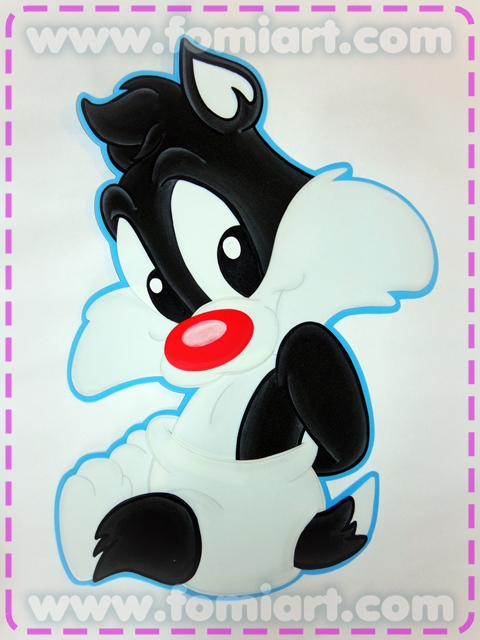 Silvestre Looney Toon en foamy