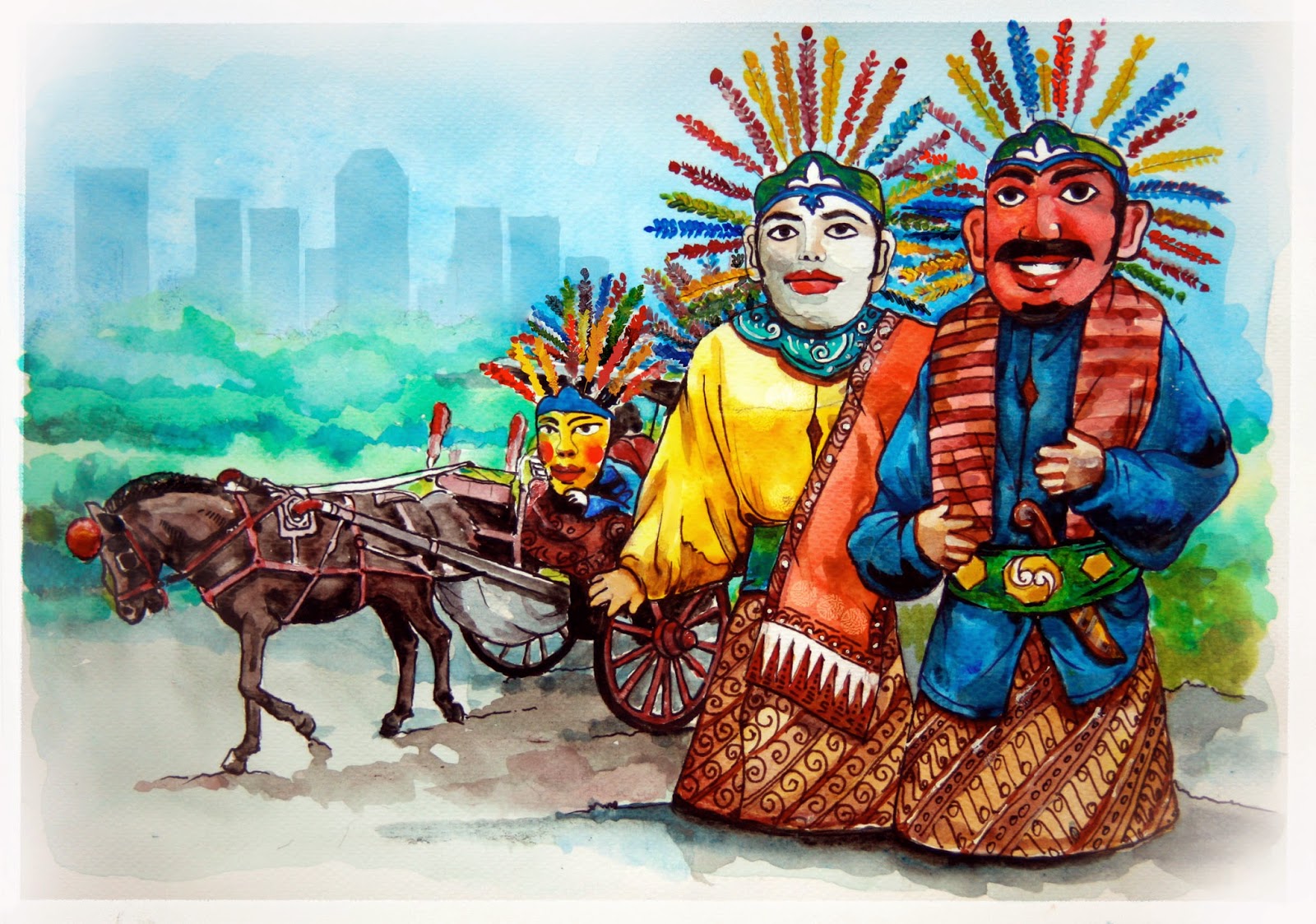 jatmika sketch & drawing: Ondel-ondel Betawi
