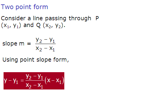 Two point form ,Normal form,parametric form of line with solved example