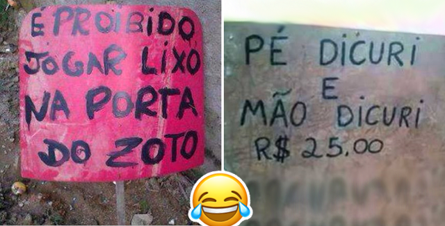 Os 25 erros de português mais engraçados que circulam na internet