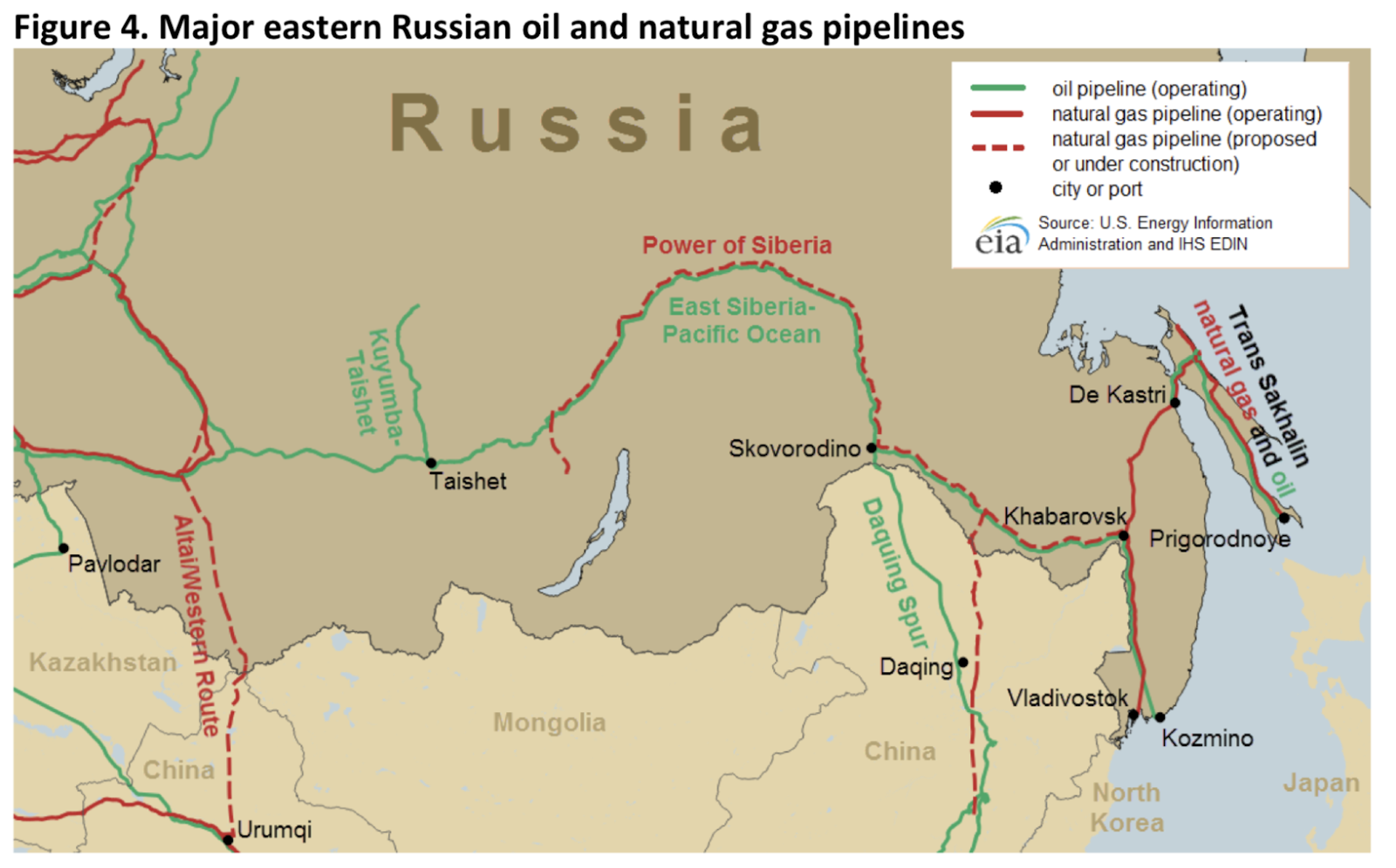 in eastern russia and as a result there is a significant investment in oil infrastructure transporting oil to the pacific ocean as shown on this map in eastern russia and as a result there is a significant investment in oil infrastructure transporting oil to the pacific ocean as shown on this map