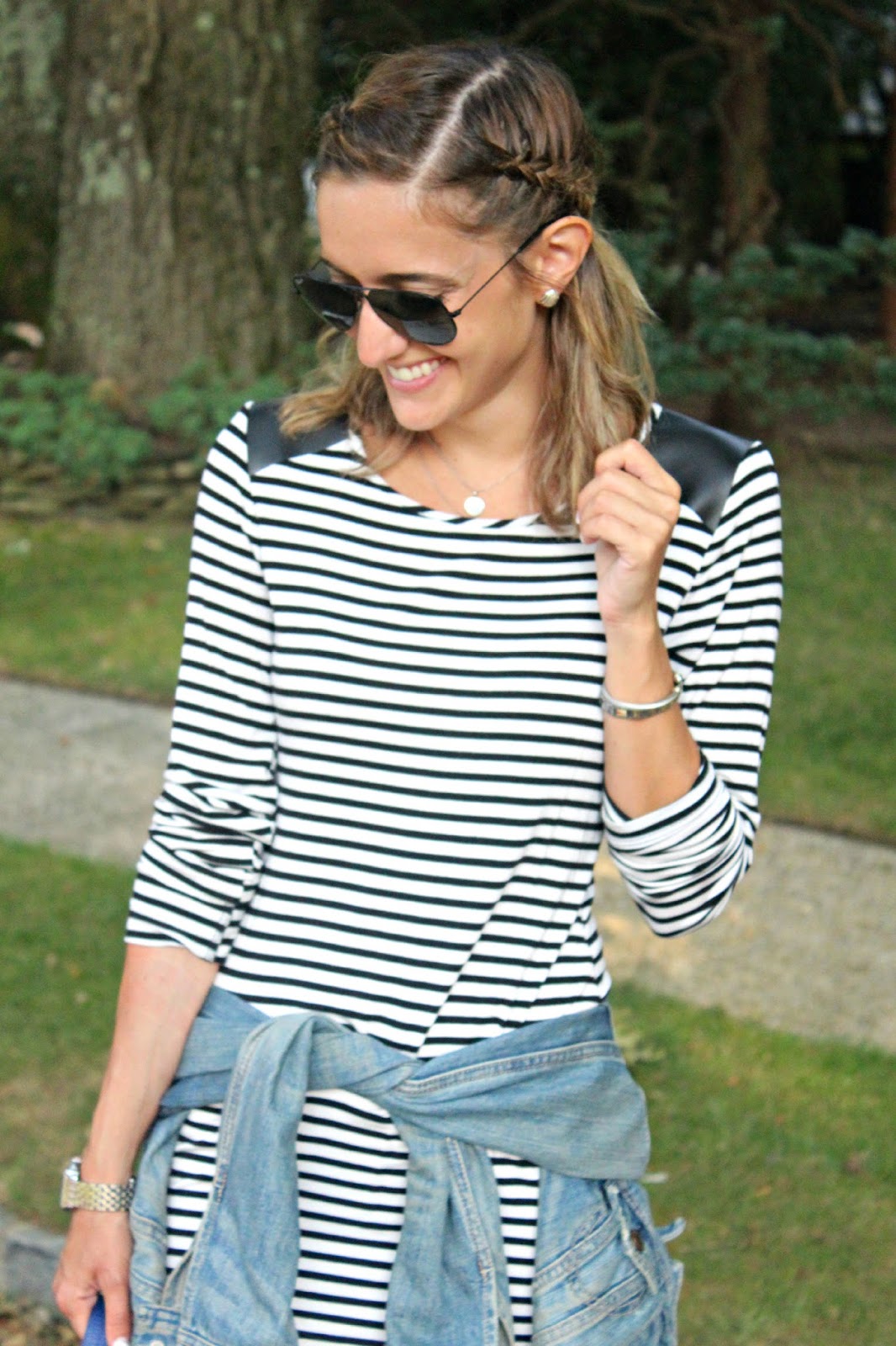 striped dress for fall