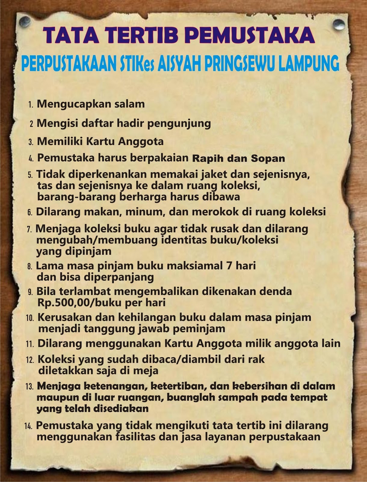 Perpustakaan STIKes Aisyah Pringsewu Info Kampus