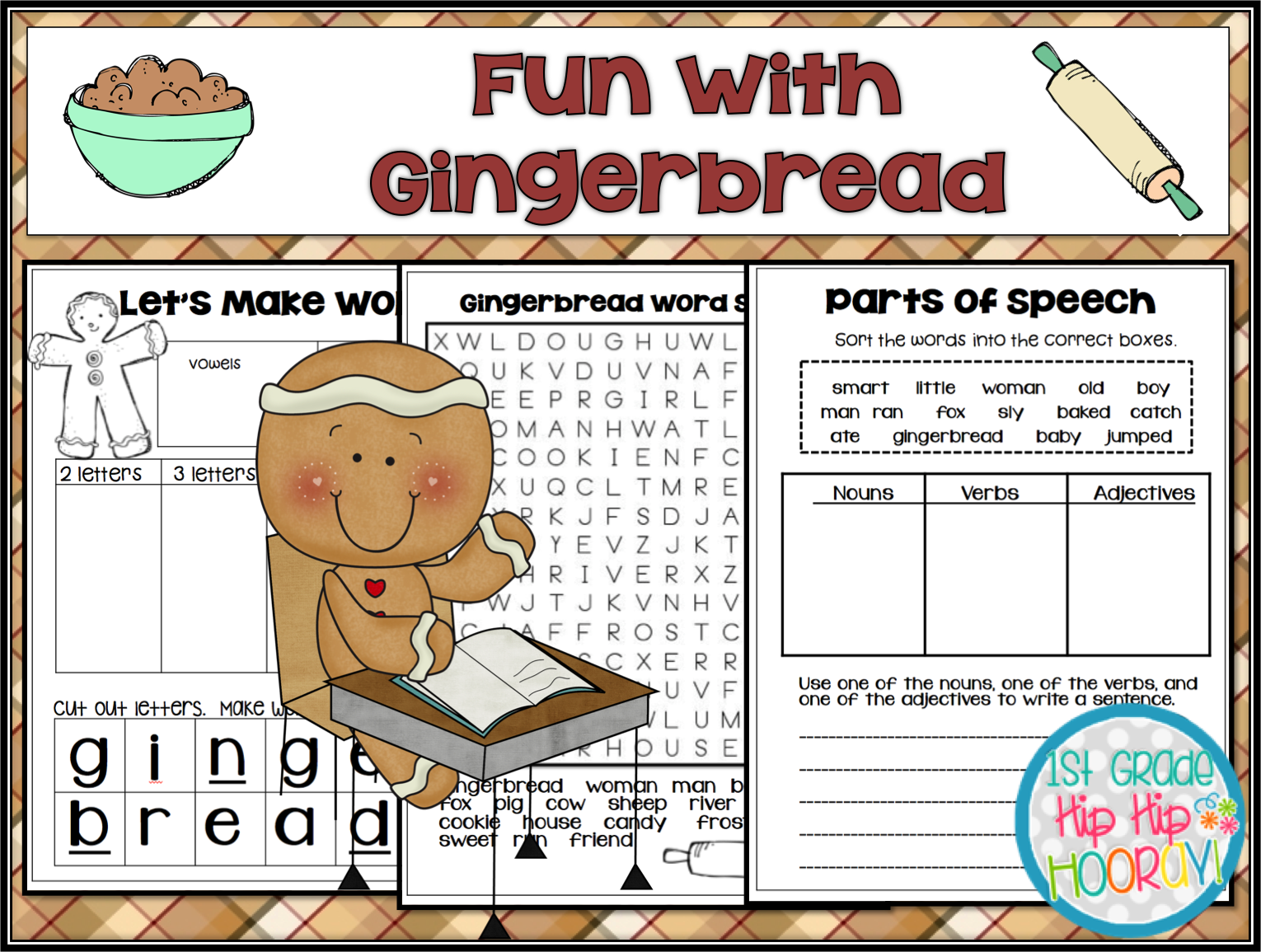 1st Grade Hip Hip Hooray! Gingerbread Fun!!