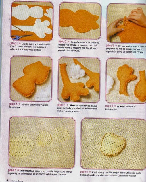 muñecos country paso a paso