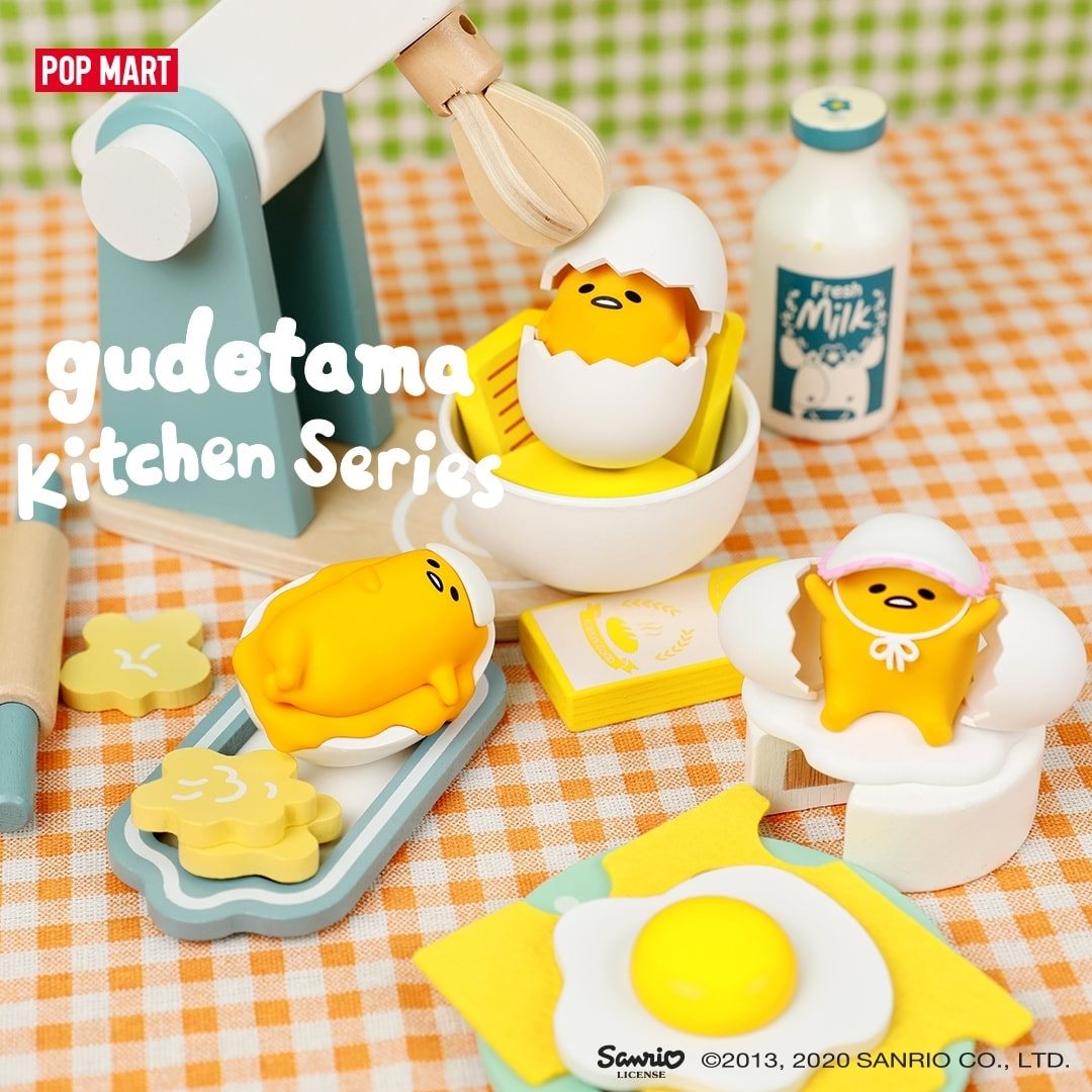 GUDETAMA Kitchen Series Mini Figure Tumbler Designer Art Toy Figurine  Cute 