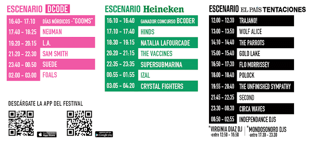Horarios Dcode 2015