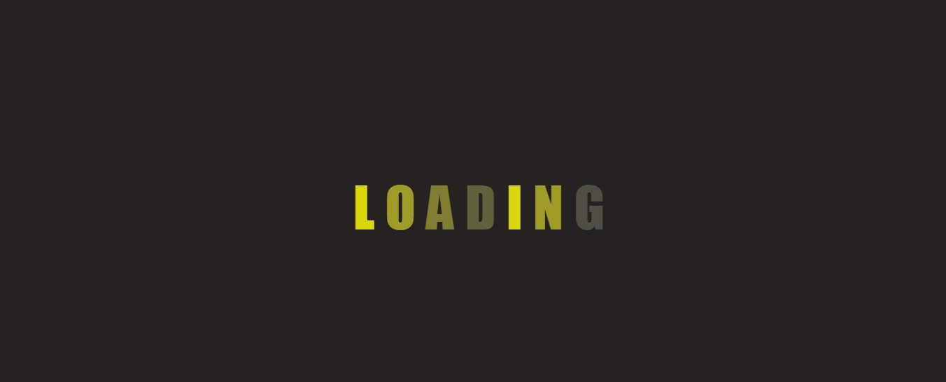 Glowing Text Loading Animation