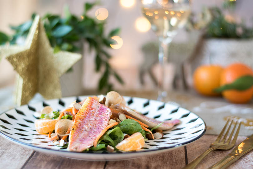 recette Salade de rougets aux agrumes