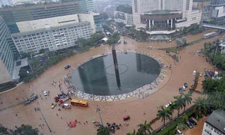 Banjir Jakarta Bundaran HI dan Tamrin
