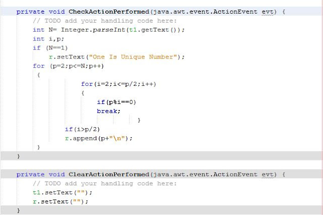 To Generate Prime No. upto a Limit