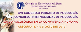 XVI CONGRESO PERUANO Y VI CONGRESO INTERNACIONAL DE PSICOLOGÍA-AREQUIPA ...