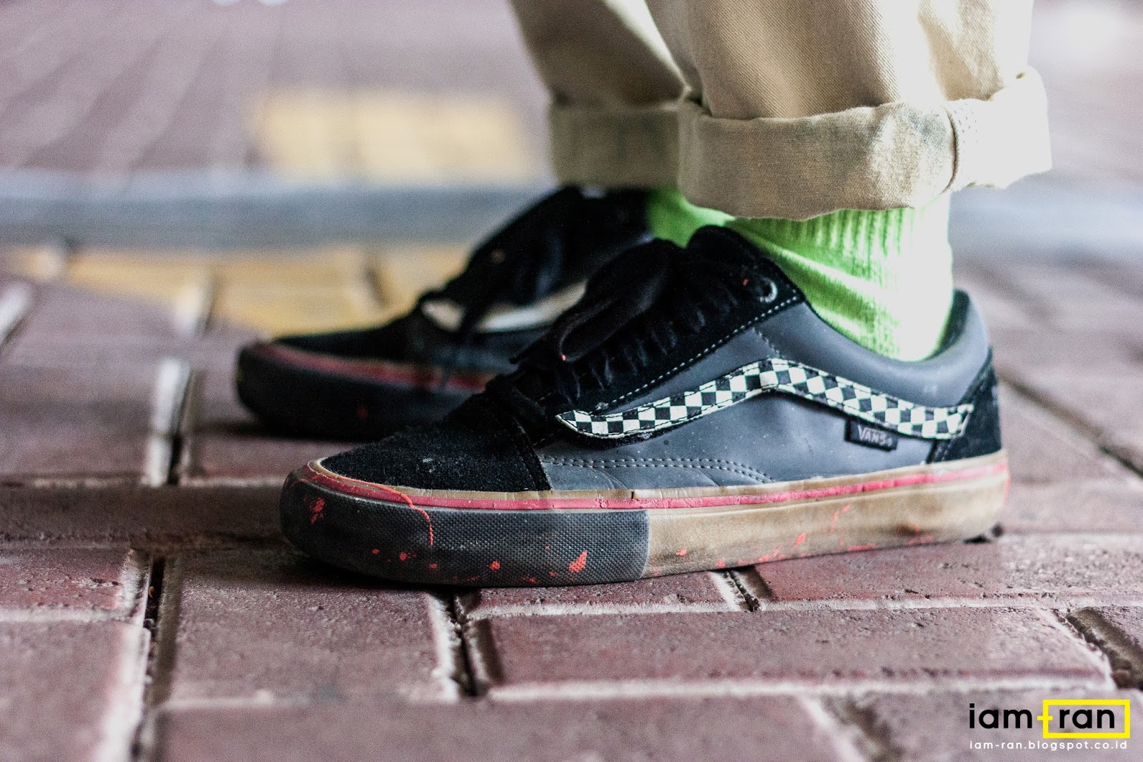 vans deconstructed on feet