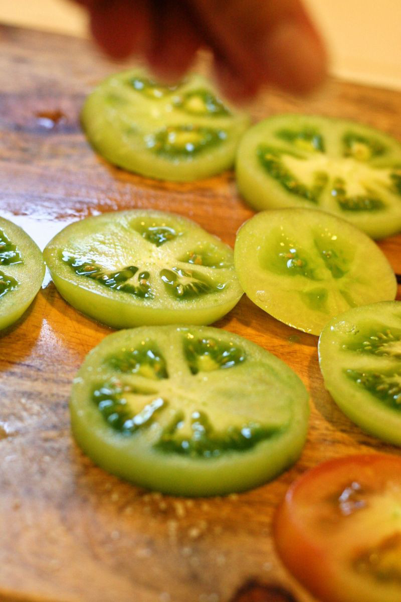 Perfectly imperfect Southern Style DeepFried Green Tomatoes