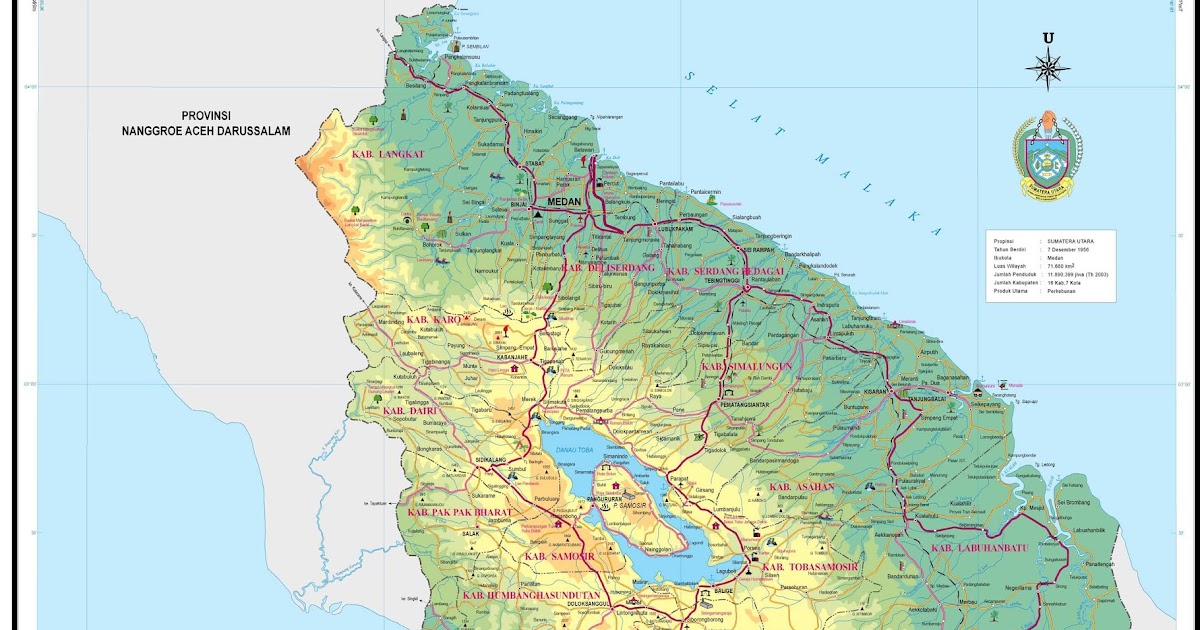  Peta Provinsi Sumatera Utara  Sumut 
