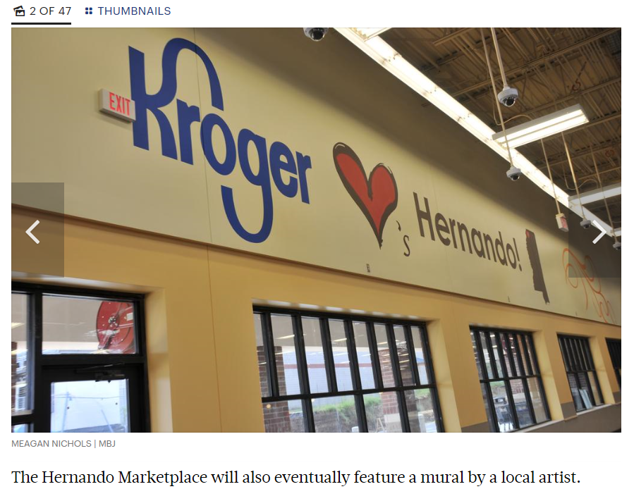 The MidSouth Retail Blog Hernando Kroger Marketplace Nears Opening