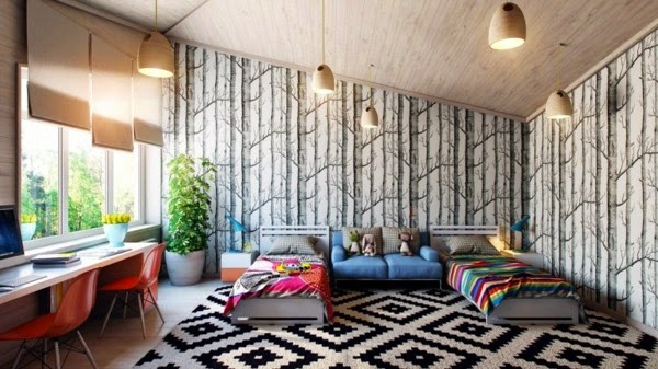 Carpet in black and white – wonderful ideas