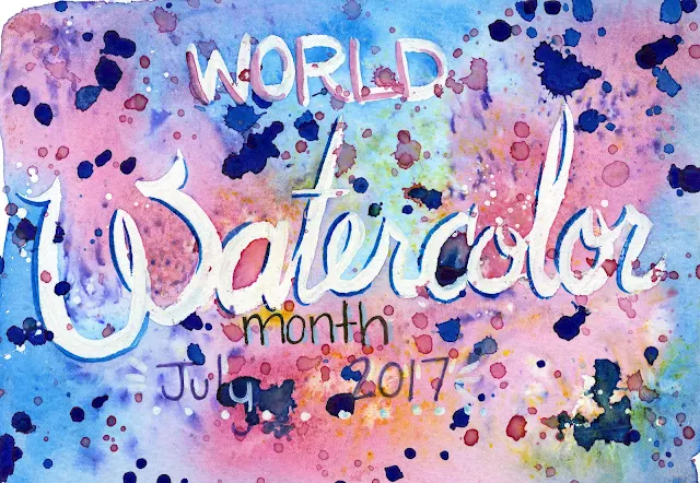 world watercolor month, watercolor