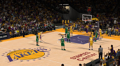 NBA 2K13 Lakers New Court Patch Update