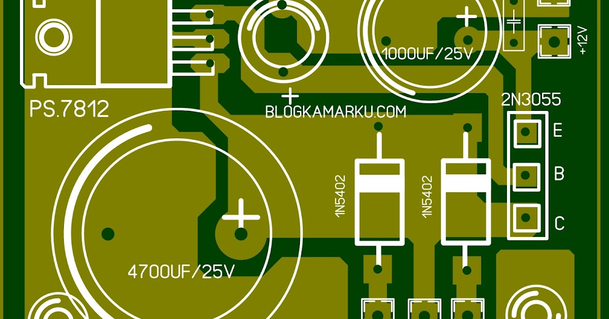 rangkaian power supply ct Dengan output single 12v BLOGKAMARKU