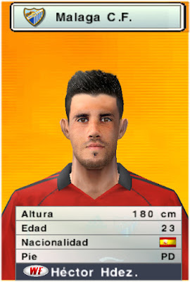 ultigamerz: PES 6 Hector Hernandez (Málaga CF) Face