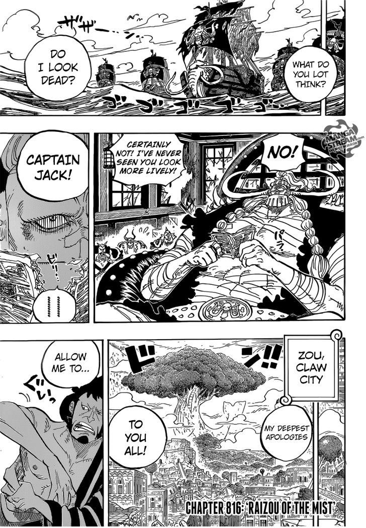 One Piece Ch.817 - Raizou of the Mist