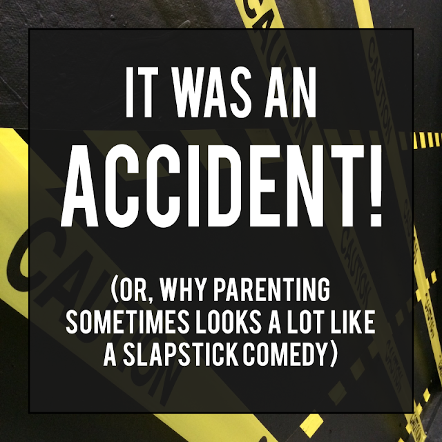 As a parent you accidentally do all kinds of things. Things that make parenting look like a scene lifted from a Three Stooges movie. Things like these.  {posted @ Unremarkable Files}