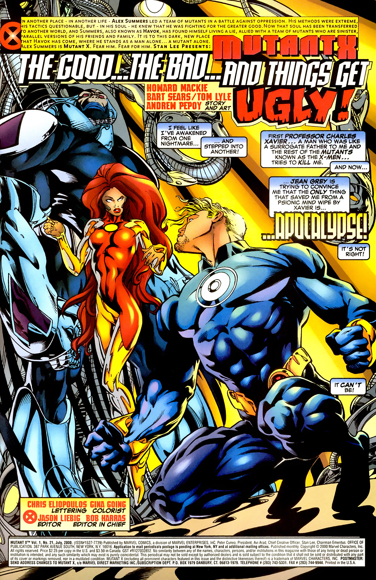 Read online Mutant X comic -  Issue #21 - 2
