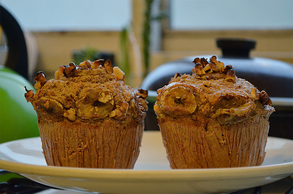 Muffins de harina de almendras ideal para la merienda.