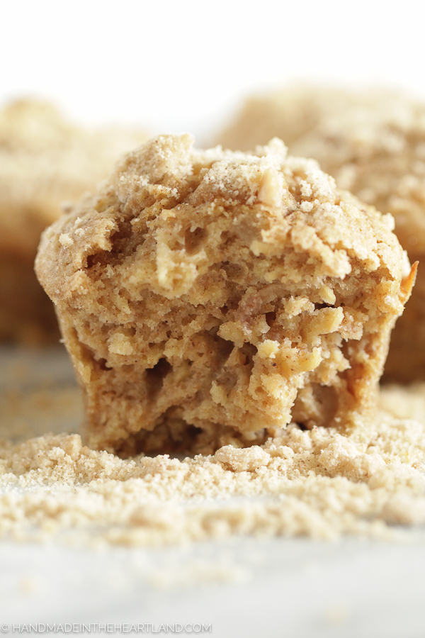 The best recipe for apple cinnamon streusel easy breakfast muffins!