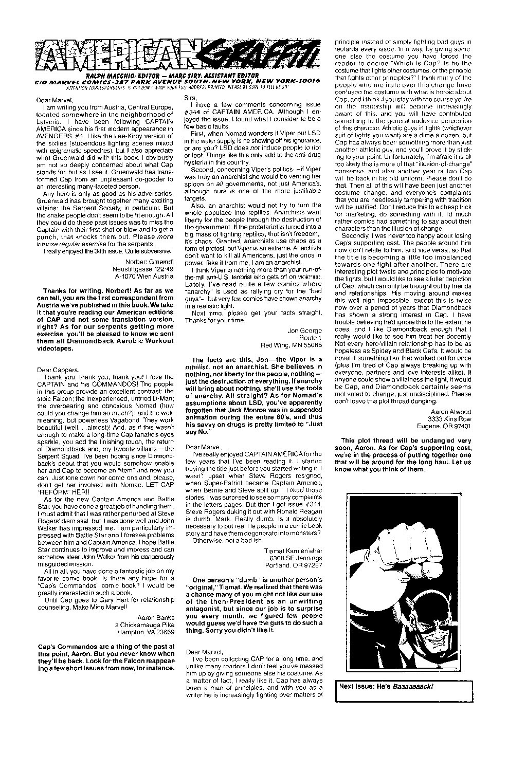 Read online Captain America (1968) comic -  Issue #353 - 24