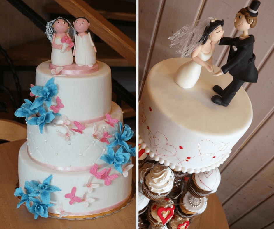 интересни фигурки за сватбената торта от фондан