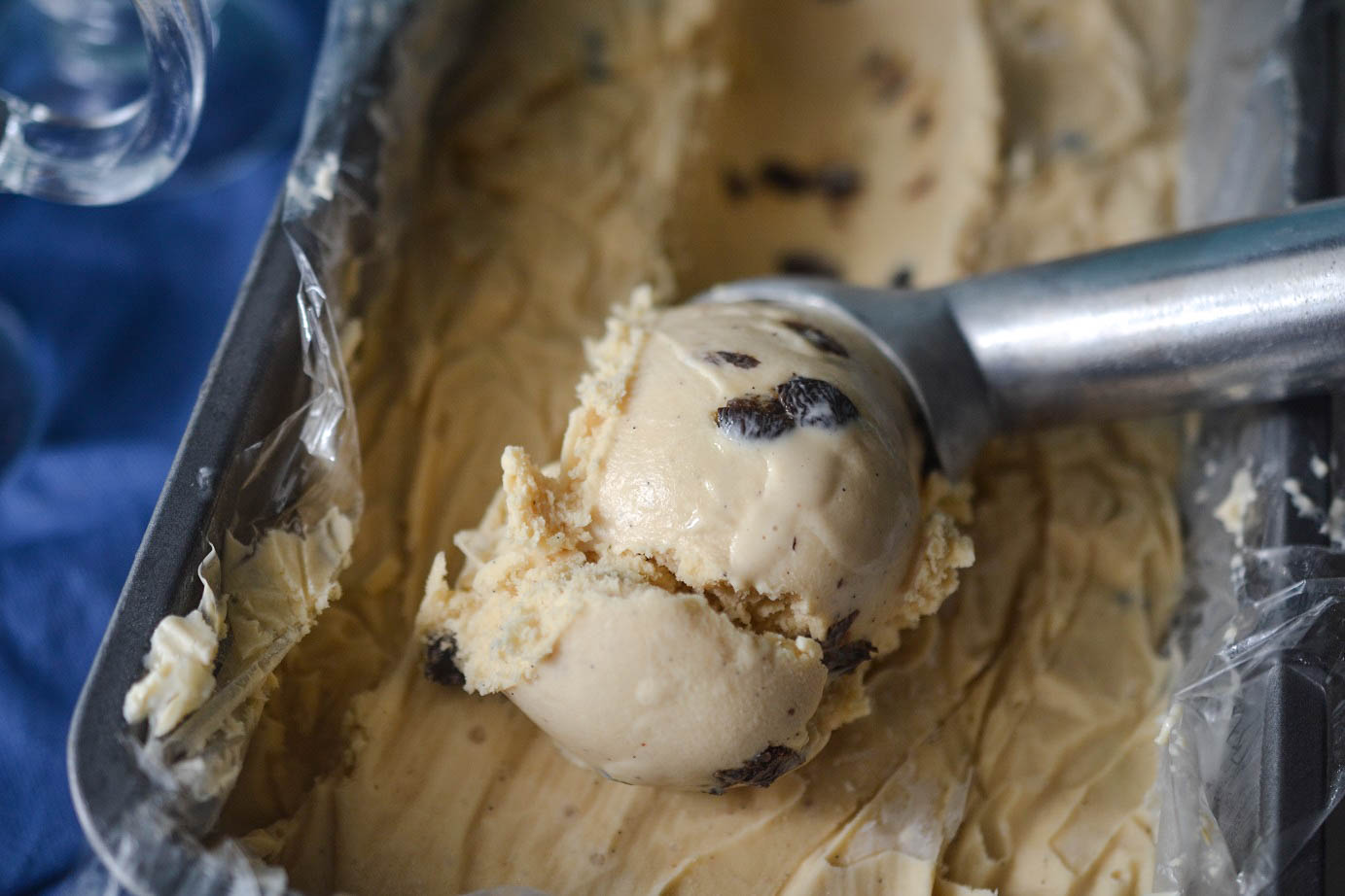 Greedy Girl Jamaican Rum and raisin vanilla bean ice cream