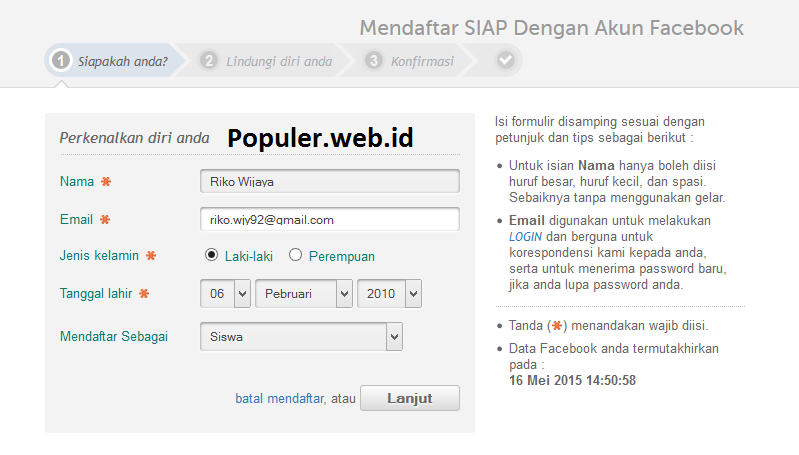 Pendaftaran Online Ppdb Siswa Baru 2020 2021 Populer Web Id