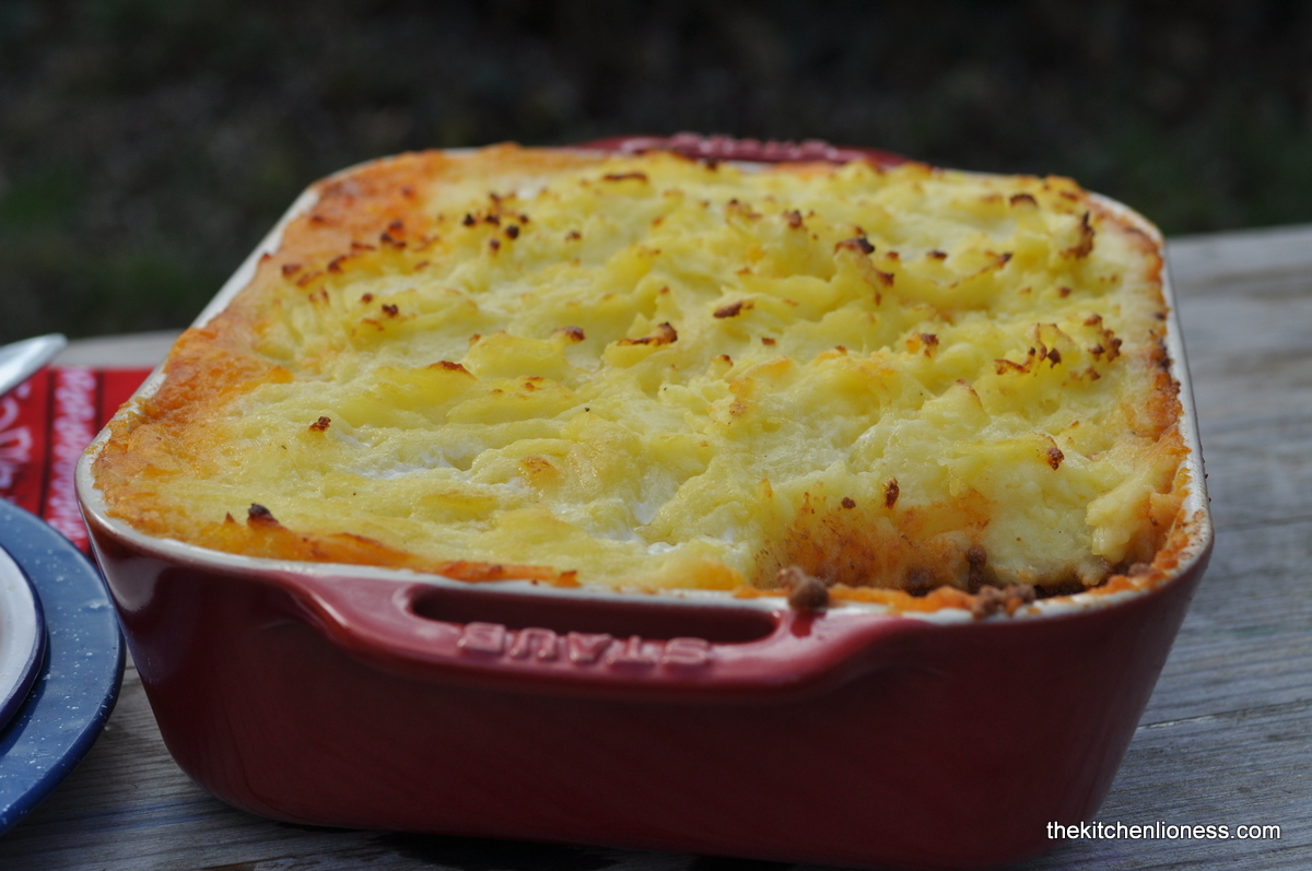 The Kitchen Lioness "Oh my, what a pie!" English Cottage Pie for