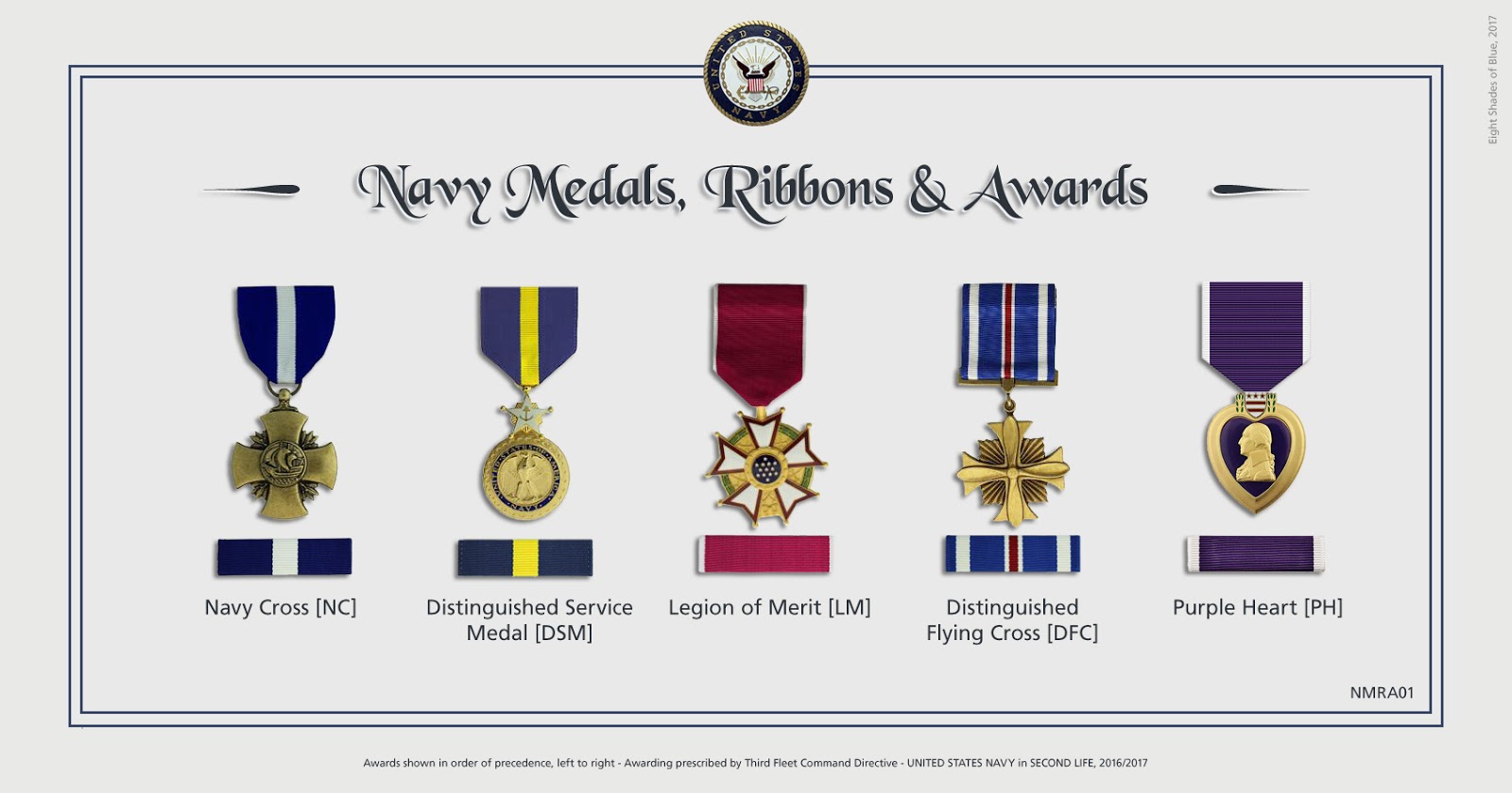 N A S Miramar Nfws Sl Medals And Awards Of Third Fleet Navy
