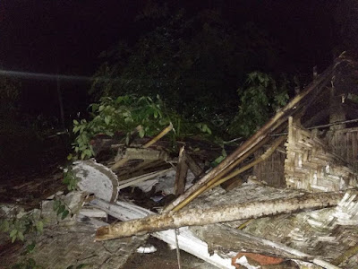 Angin Puting Beliung Terjang Desa Pelindung Jaya Lampung Timur