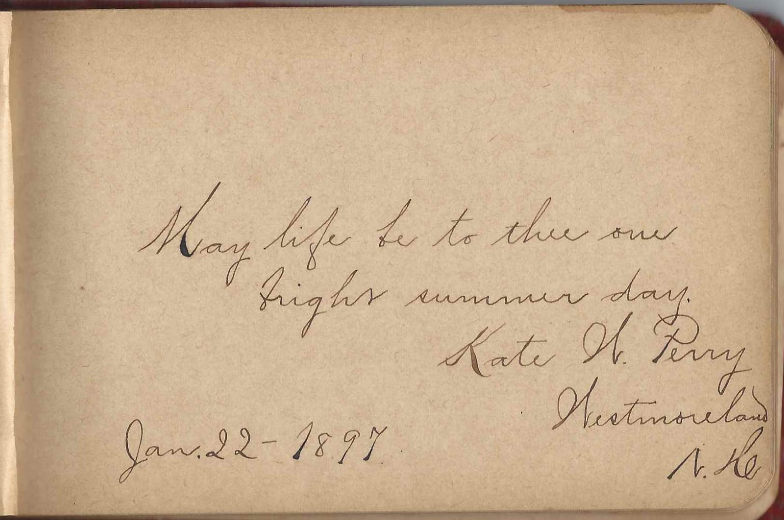 Heirlooms Reunited 1890s Autograph Album of Martha Josephine Black of