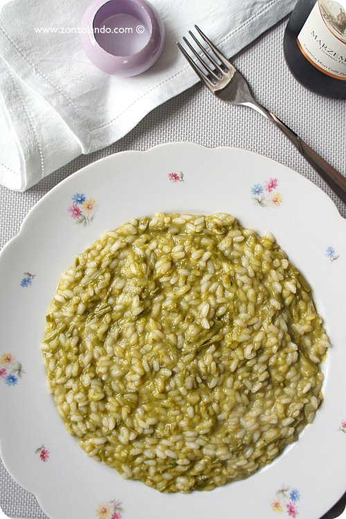 Risotto agli asparagi selvatici Zonzolando