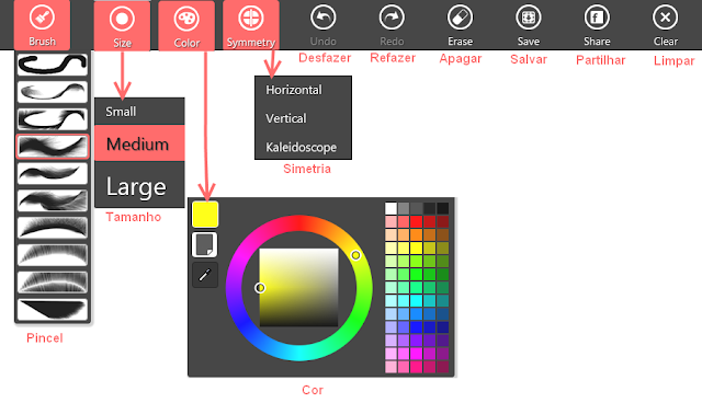 InspirARTion - Interface Português