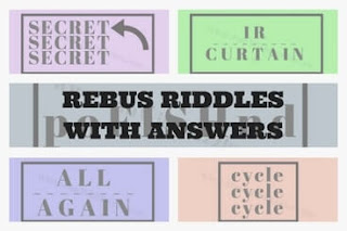 Riddles in English | 5 Rebus Riddles for Adults with Answers